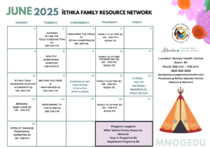 Iethka Family  Resource Network June 2025 Calendar